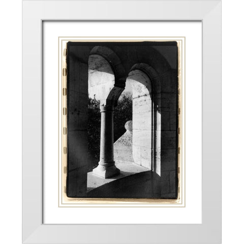 Fishermans Bastion III Budapest White Modern Wood Framed Art Print with Double Matting by DeNardo, Laura