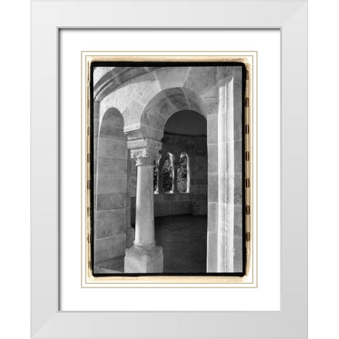 Fishermans Bastion IV Budapest White Modern Wood Framed Art Print with Double Matting by DeNardo, Laura