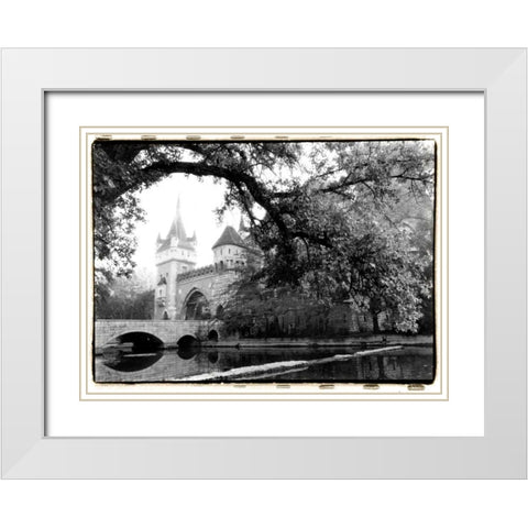 Vajdahunyad Castle, Budapest White Modern Wood Framed Art Print with Double Matting by DeNardo, Laura