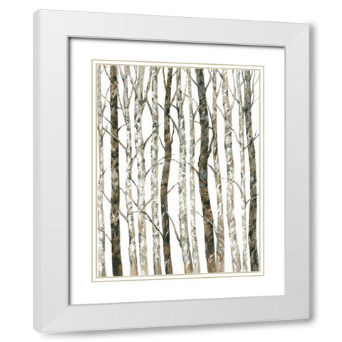 Bare II White Modern Wood Framed Art Print with Double Matting by OToole, Tim