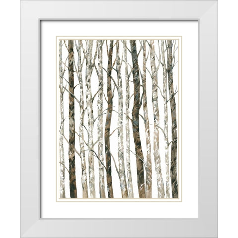 Bare II White Modern Wood Framed Art Print with Double Matting by OToole, Tim