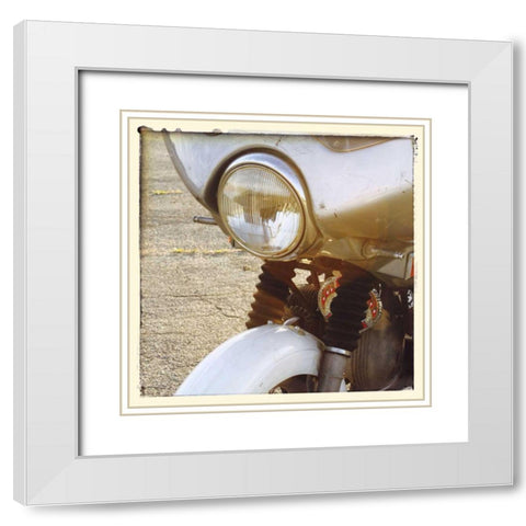 Sunset Ride II White Modern Wood Framed Art Print with Double Matting by Stramel, Renee W.