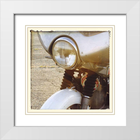 Sunset Ride II White Modern Wood Framed Art Print with Double Matting by Stramel, Renee W.