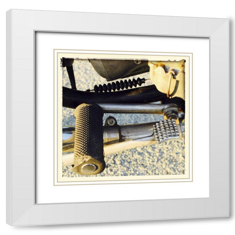 Sunset Ride VI White Modern Wood Framed Art Print with Double Matting by Stramel, Renee W.