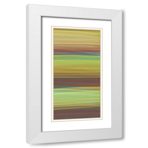Fumes I White Modern Wood Framed Art Print with Double Matting by Johnson, Jason