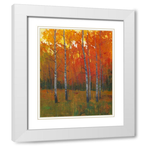 Changing Colors I White Modern Wood Framed Art Print with Double Matting by OToole, Tim