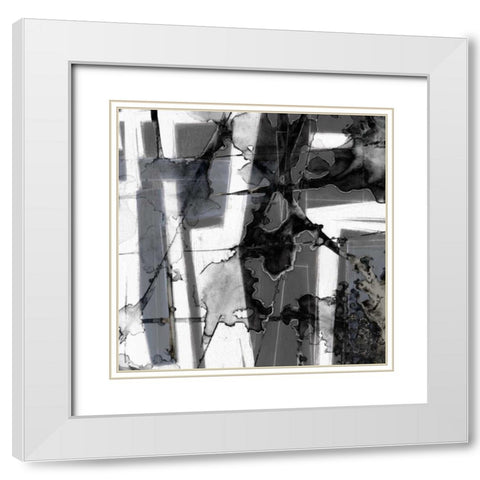 In Motion IV White Modern Wood Framed Art Print with Double Matting by Goldberger, Jennifer