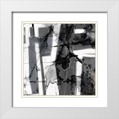 In Motion IV White Modern Wood Framed Art Print with Double Matting by Goldberger, Jennifer