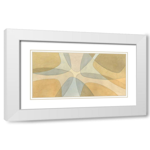 Nexus II White Modern Wood Framed Art Print with Double Matting by Stramel, Renee W.