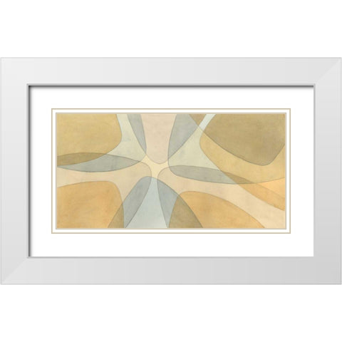 Nexus II White Modern Wood Framed Art Print with Double Matting by Stramel, Renee W.