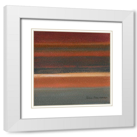 Radiance I White Modern Wood Framed Art Print with Double Matting by Green-Aldridge, W.