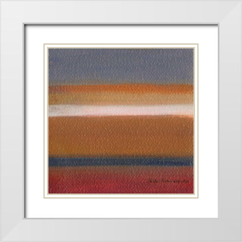 Radiance III White Modern Wood Framed Art Print with Double Matting by Green-Aldridge, W.