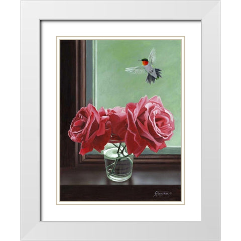 Window Shopping White Modern Wood Framed Art Print with Double Matting by Szatkowski, Fred