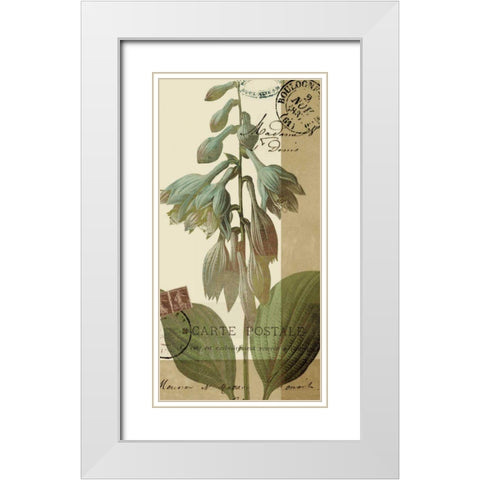 French Blue II White Modern Wood Framed Art Print with Double Matting by Green-Aldridge, W.