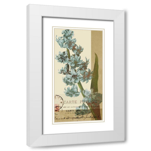 French Blue III White Modern Wood Framed Art Print with Double Matting by Green-Aldridge, W.