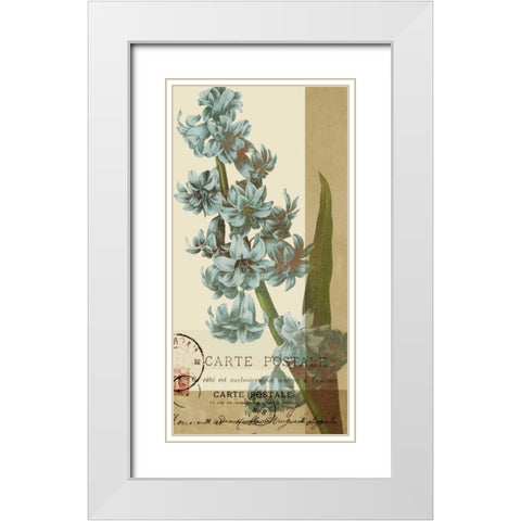 French Blue III White Modern Wood Framed Art Print with Double Matting by Green-Aldridge, W.