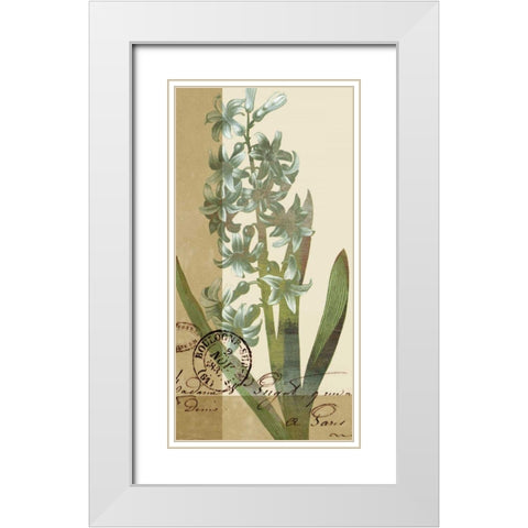 French Blue IV White Modern Wood Framed Art Print with Double Matting by Green-Aldridge, W.