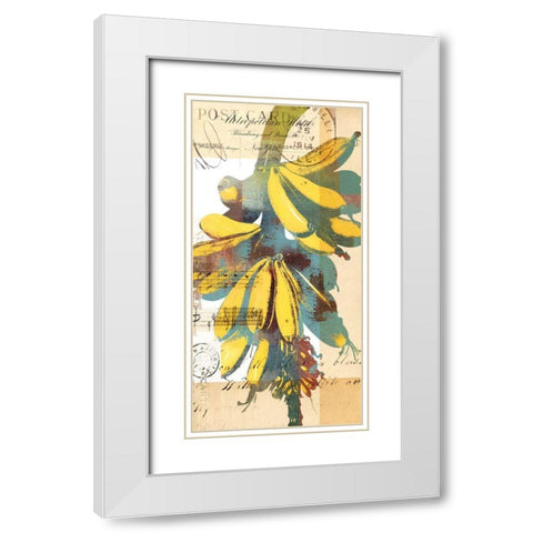 Cortez Gold I White Modern Wood Framed Art Print with Double Matting by Green-Aldridge, W.