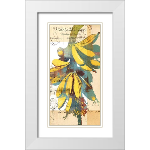 Cortez Gold I White Modern Wood Framed Art Print with Double Matting by Green-Aldridge, W.