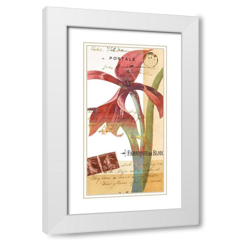 Crowning Glory I White Modern Wood Framed Art Print with Double Matting by Green-Aldridge, W.