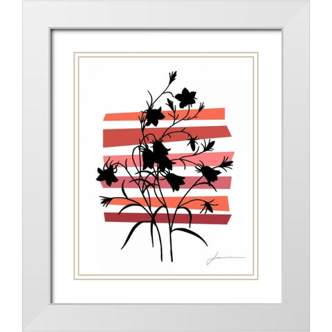Color Shade IV White Modern Wood Framed Art Print with Double Matting by Burghardt, James