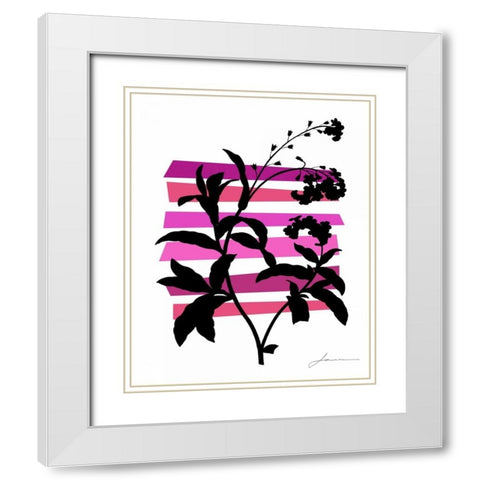 Color Shade V White Modern Wood Framed Art Print with Double Matting by Burghardt, James