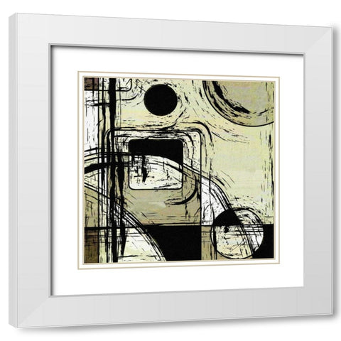 Scene Change II White Modern Wood Framed Art Print with Double Matting by Burghardt, James