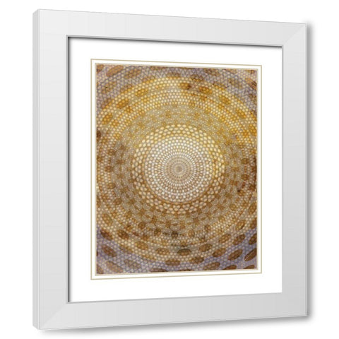 Doma I White Modern Wood Framed Art Print with Double Matting by Burghardt, James