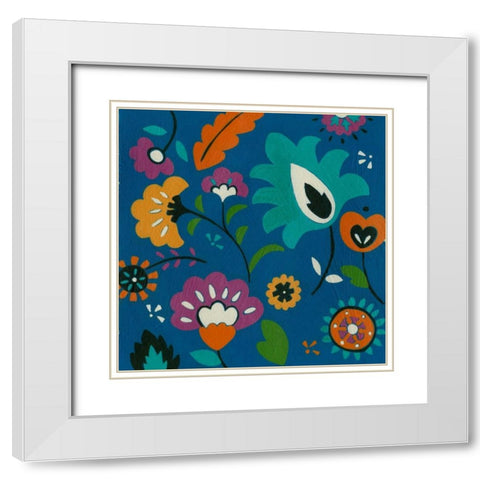 Calliope I White Modern Wood Framed Art Print with Double Matting by Zarris, Chariklia