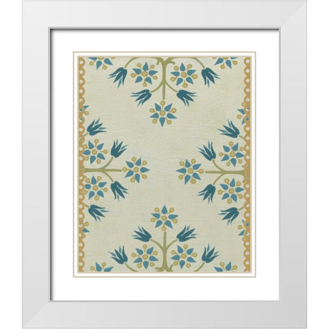 Cottage Vignette III White Modern Wood Framed Art Print with Double Matting by Vess, June Erica