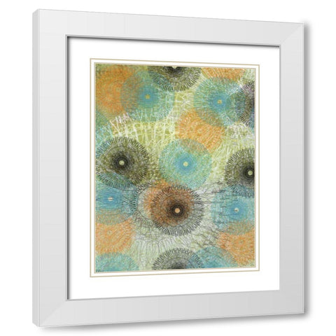 Scribble Graph I White Modern Wood Framed Art Print with Double Matting by Mountain, Ricki