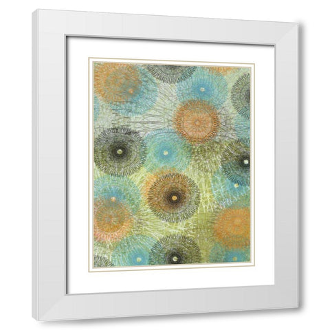 Scribble Graph II White Modern Wood Framed Art Print with Double Matting by Mountain, Ricki