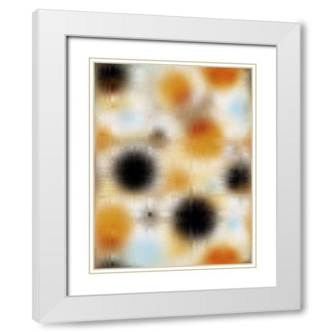 Pixilated Burst II White Modern Wood Framed Art Print with Double Matting by Mountain, Ricki
