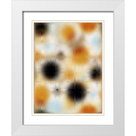 Pixilated Burst II White Modern Wood Framed Art Print with Double Matting by Mountain, Ricki