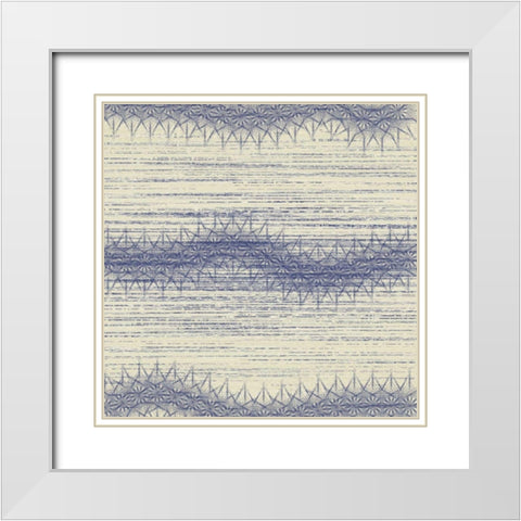 Spiro Striations I White Modern Wood Framed Art Print with Double Matting by Mountain, Ricki