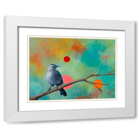 Mysteries of the Universe X White Modern Wood Framed Art Print with Double Matting by Evans, Bridget G.