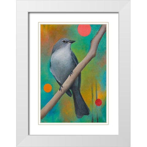 Mysteries of the Universe XIV White Modern Wood Framed Art Print with Double Matting by Evans, Bridget G.