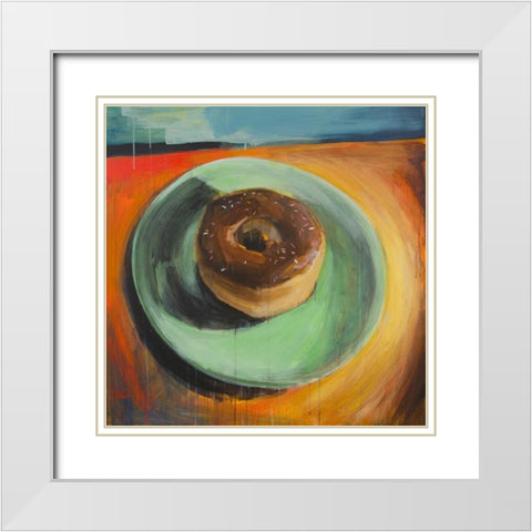 Fresh Daily II White Modern Wood Framed Art Print with Double Matting by Evans, Bridget G.