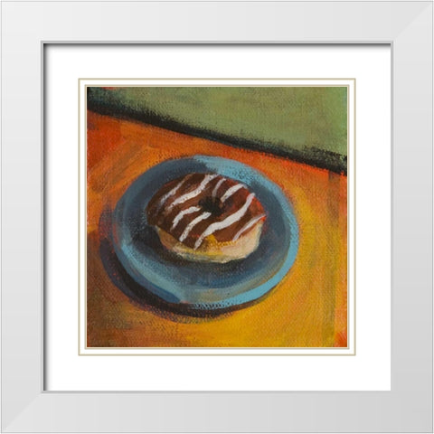 Fresh Daily V White Modern Wood Framed Art Print with Double Matting by Evans, Bridget G.