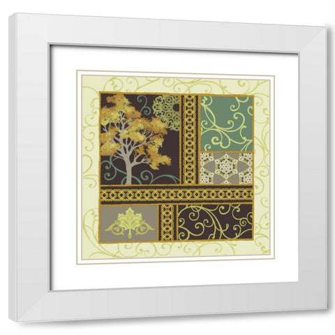 Maple Stories II White Modern Wood Framed Art Print with Double Matting by Hoffman, Katia