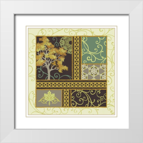 Maple Stories II White Modern Wood Framed Art Print with Double Matting by Hoffman, Katia