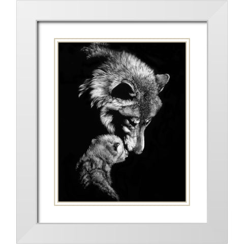 Tenderness White Modern Wood Framed Art Print with Double Matting by Chapman, Julie