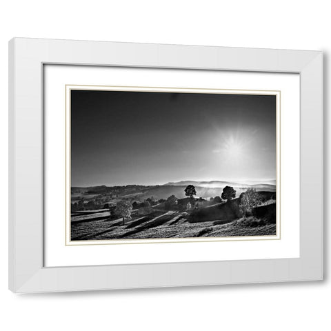 Extreme Sunlight White Modern Wood Framed Art Print with Double Matting by Henson, Martin