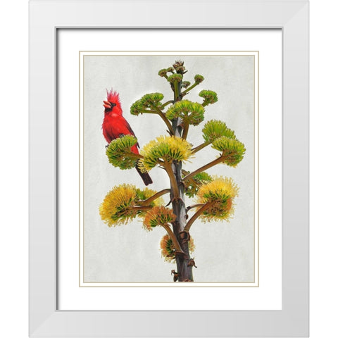 Avian Tropics I White Modern Wood Framed Art Print with Double Matting by Vest, Chris