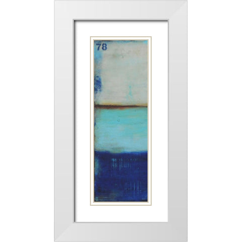 Ocean 78 I White Modern Wood Framed Art Print with Double Matting by Ashley, Erin