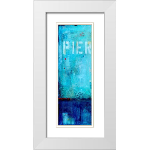 Pier 34 I White Modern Wood Framed Art Print with Double Matting by Ashley, Erin
