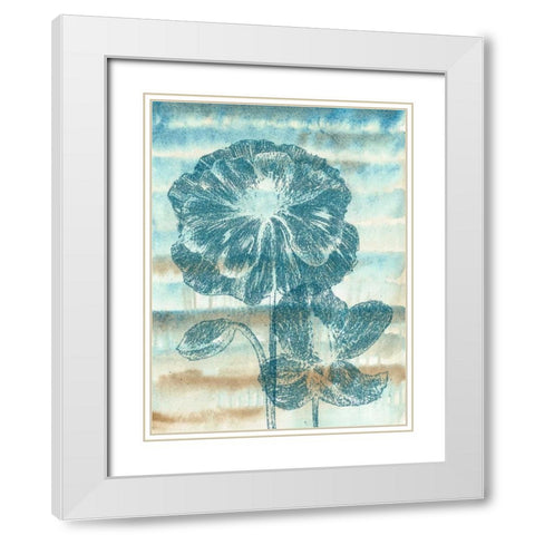 Playful Papavers II White Modern Wood Framed Art Print with Double Matting by Popp, Grace