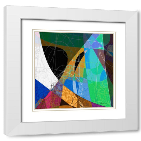 Entangled II White Modern Wood Framed Art Print with Double Matting by Burghardt, James