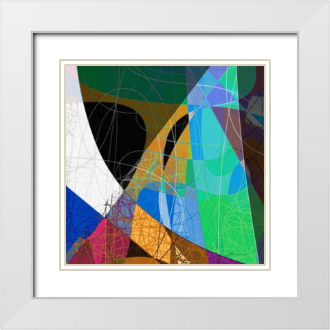 Entangled II White Modern Wood Framed Art Print with Double Matting by Burghardt, James