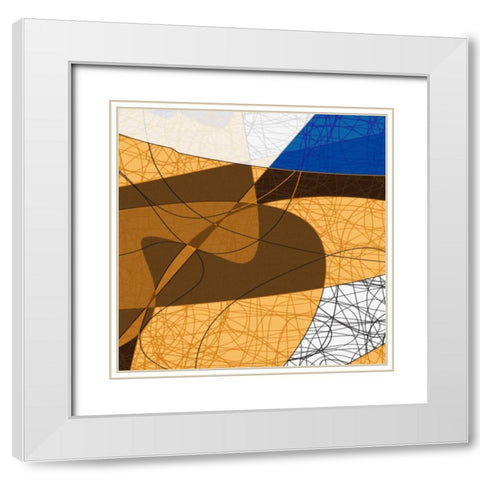 Tangled II White Modern Wood Framed Art Print with Double Matting by Burghardt, James